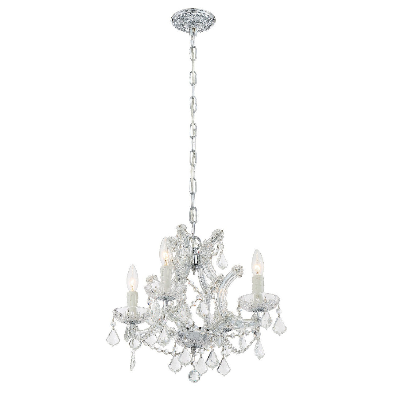 Crystorama Maria Theresa Mini Chandelier Polished Chrome