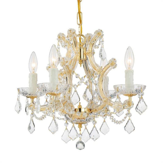 Crystorama Maria Theresa Mini Chandelier Polished Chrome
