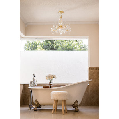Maria Theresa 5 Light Crystal Gold Mini Chandelier