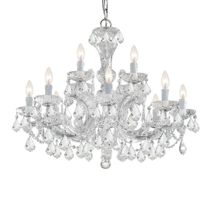 Crystorama Maria Theresa 12 Light Chandelier Gold