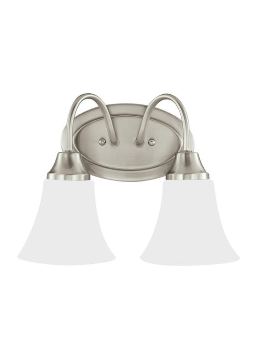 Generation Lighting Holman Two Light Wall / Bath Brushed Nickel
