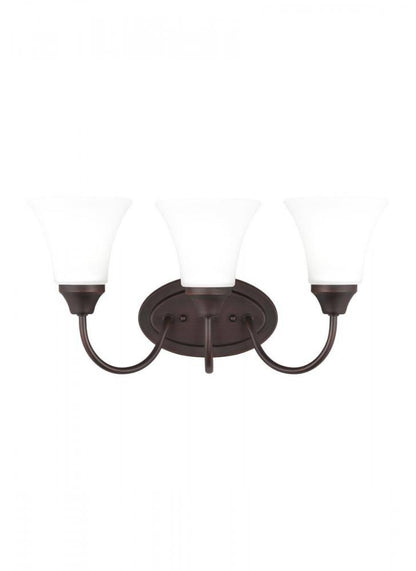 Generation Lighting Holman Three Light Wall / Bath Bronze