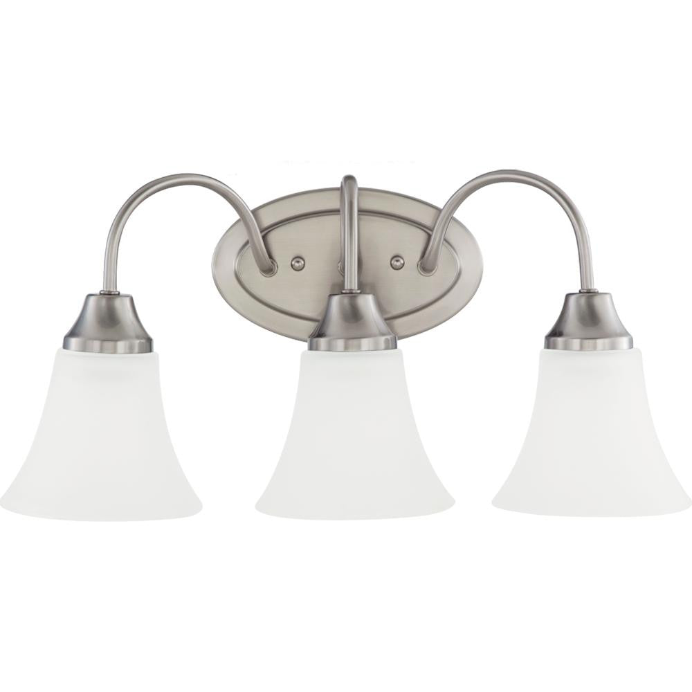 Generation Lighting Holman Three Light Wall / Bath Brushed Nickel