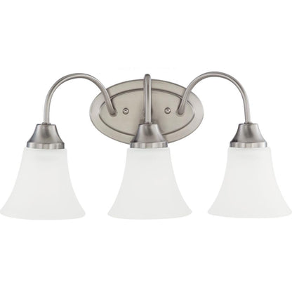 Generation Lighting Holman Three Light Wall / Bath Brushed Nickel