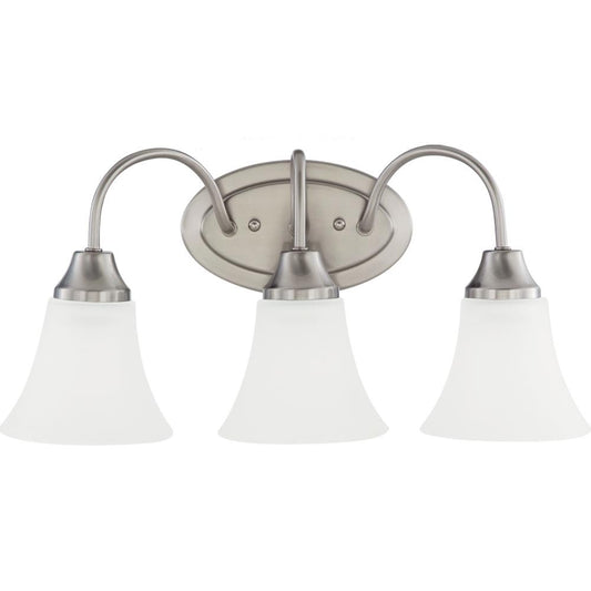 Generation Lighting Holman Three Light Wall / Bath Brushed Nickel