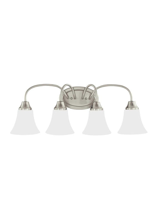 Generation Lighting Holman Four Light Wall / Bath Brushed Nickel
