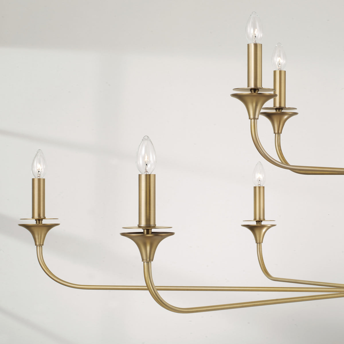 Capital Presley Two-Tier Chandelier in Aged Brass