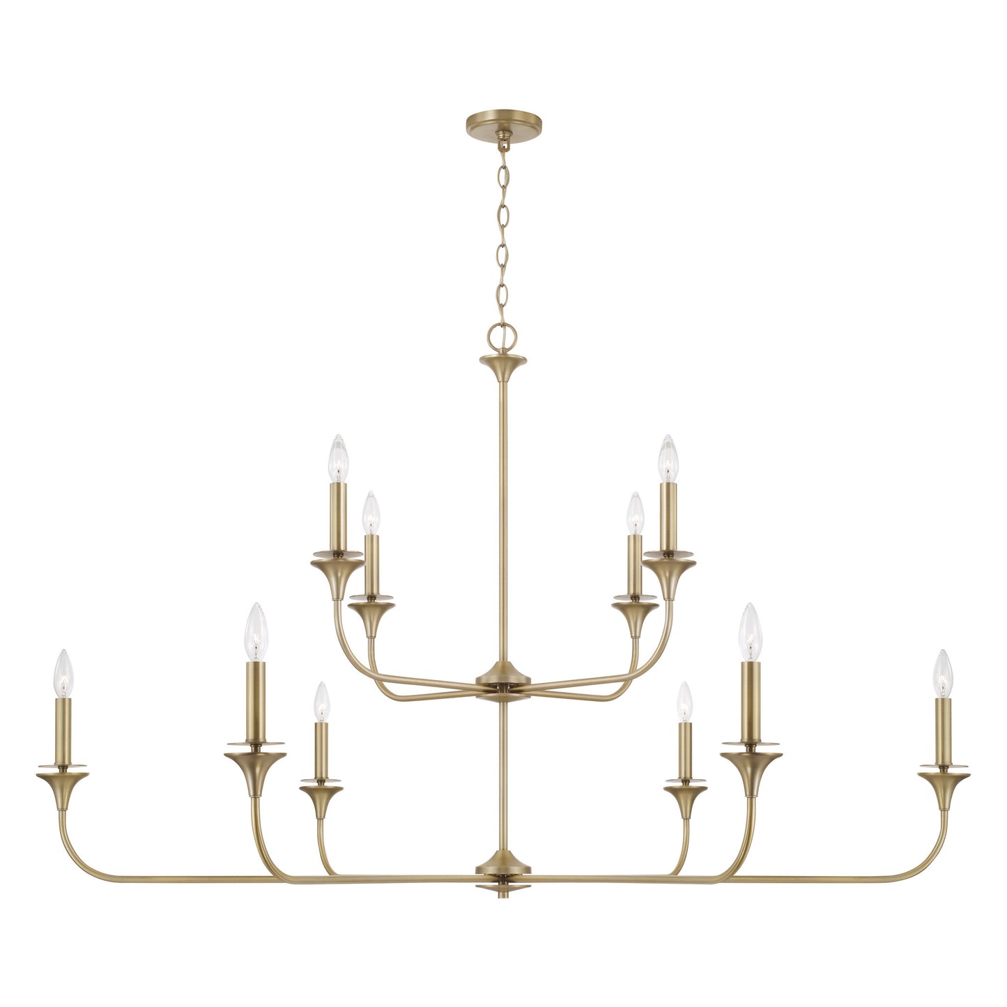 Capital Presley Two-Tier Chandelier in Aged Brass