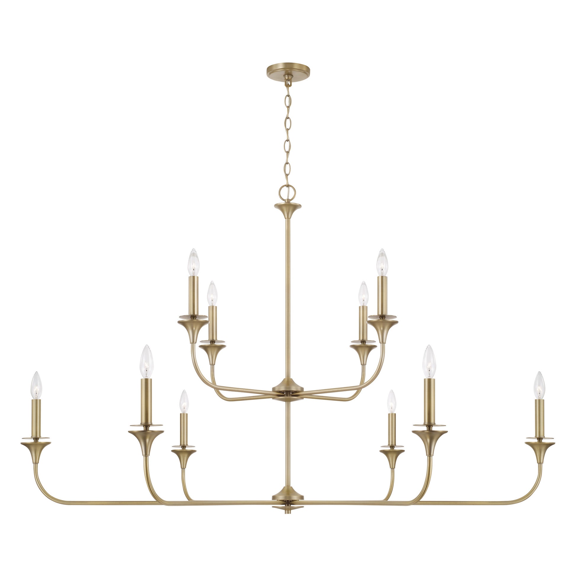 Capital Presley Two-Tier Chandelier in Aged Brass
