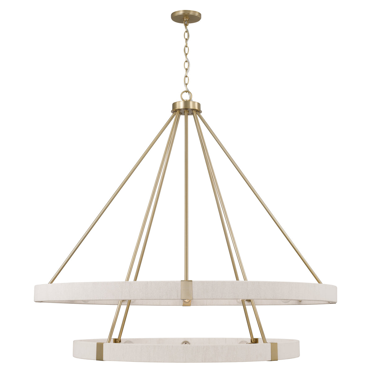 Capital Delaney Two-Tier Chandelier in Matte Brass