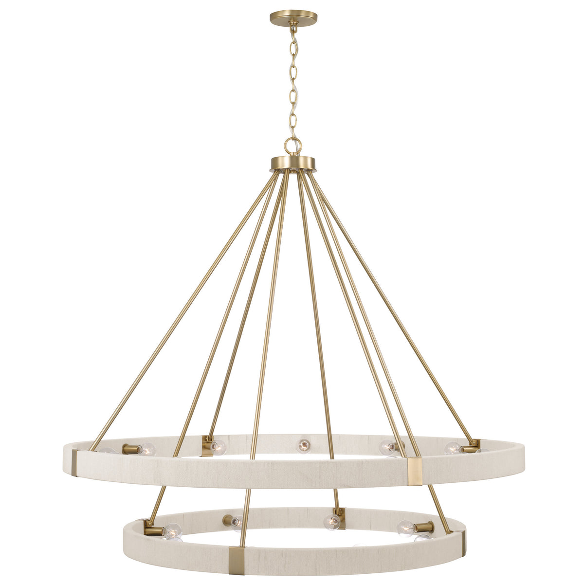Capital Delaney Two-Tier Chandelier in Matte Brass