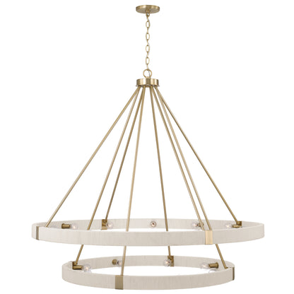 Capital Delaney Two-Tier Chandelier in Matte Brass