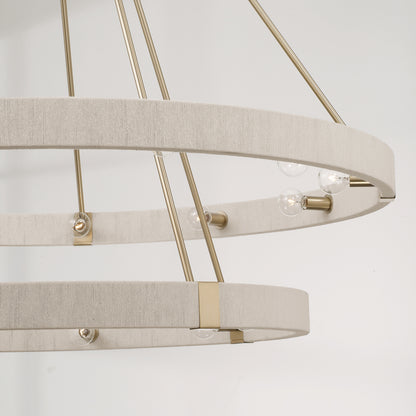 Capital Delaney Two-Tier Chandelier in Matte Brass