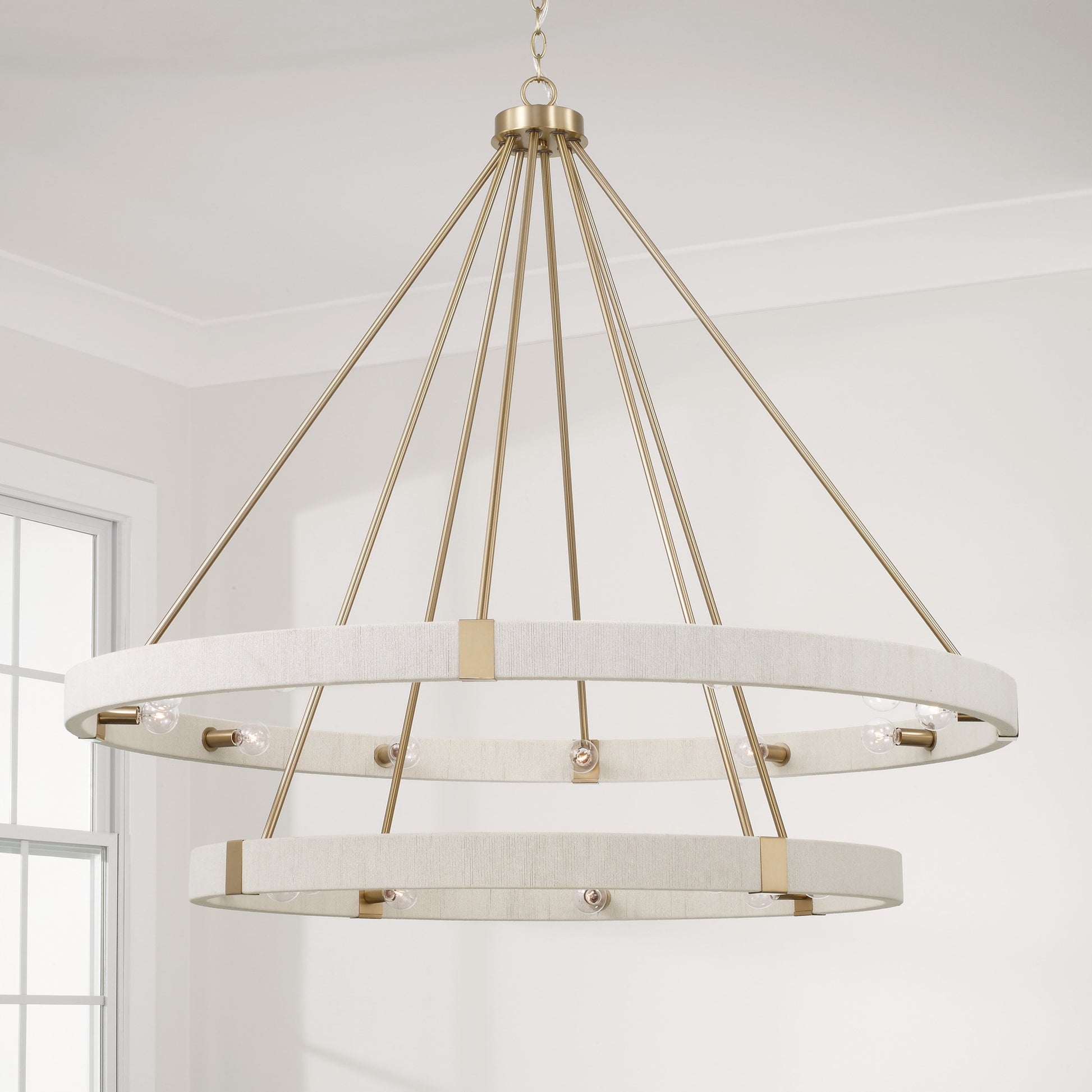 Capital Delaney Two-Tier Chandelier in Matte Brass