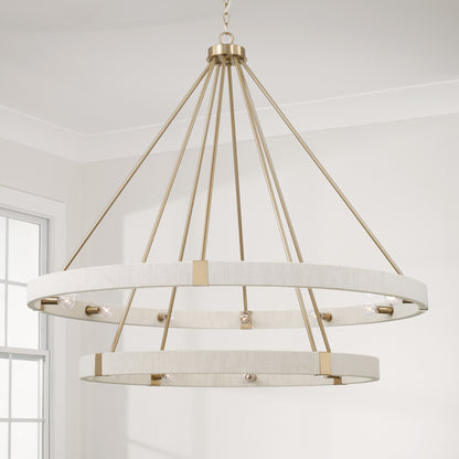 Capital Delaney Two-Tier Chandelier in Matte Brass