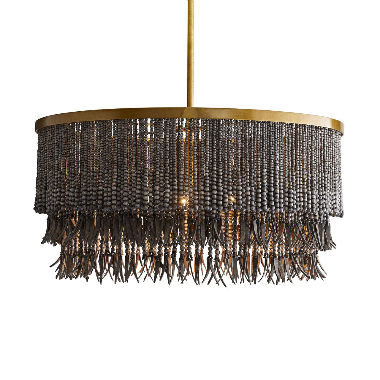 Arteriors Home Baja Chandelier Dark Gray Wash detail