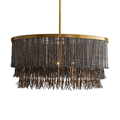 Arteriors Home Baja Chandelier Dark Gray Wash detail