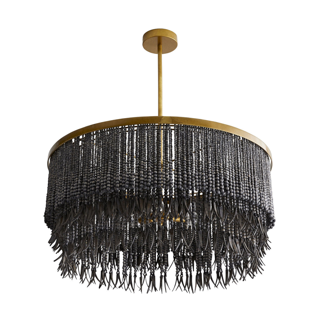Arteriors Home Baja Chandelier Dark Gray Wash detail