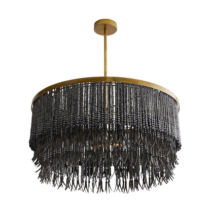 Arteriors Home Baja Chandelier Dark Gray Wash detail