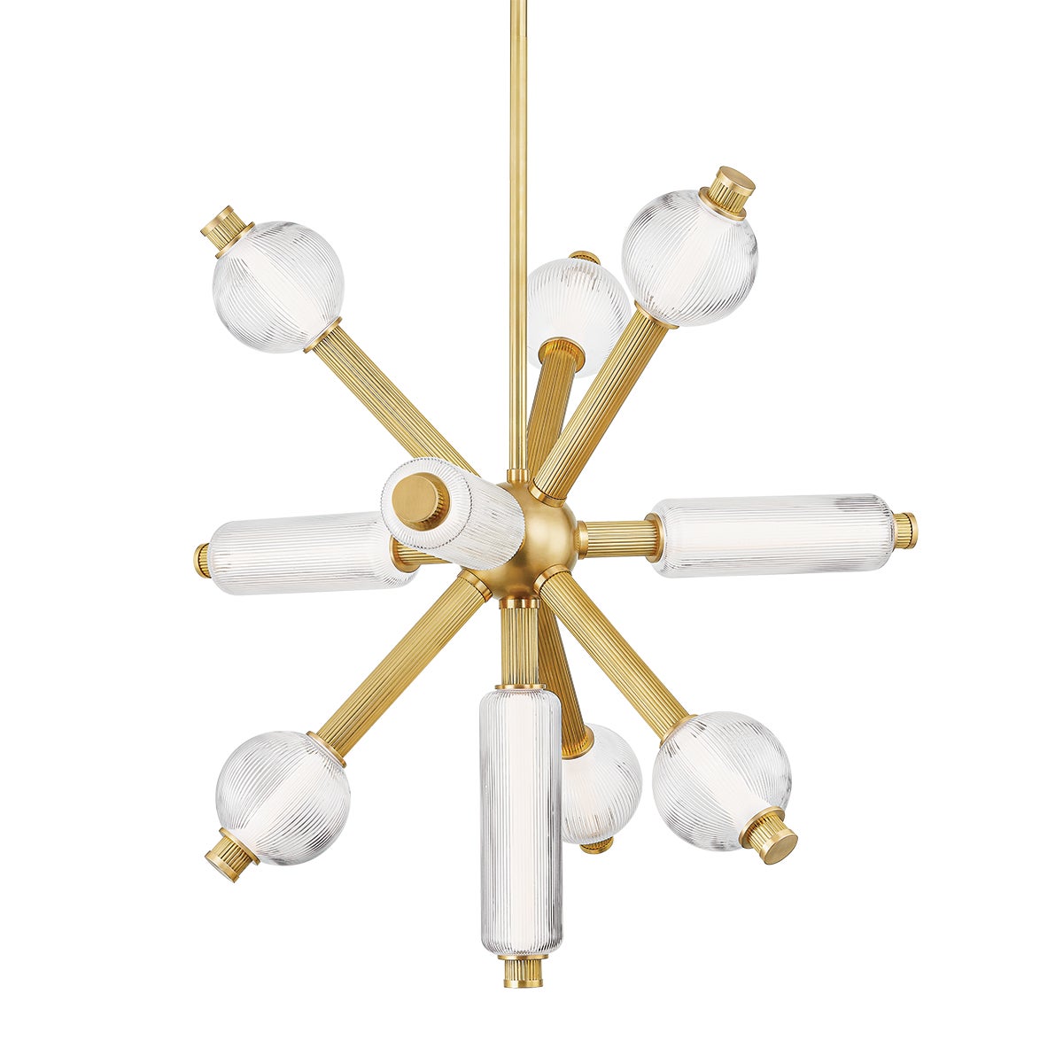 Corbett Atom Chandelier Vintage Brass