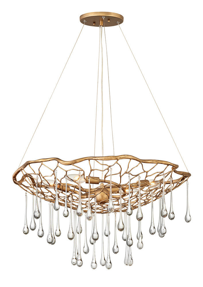 Hinkley Laguna Chandelier Gold, Steel, Burnished Gold