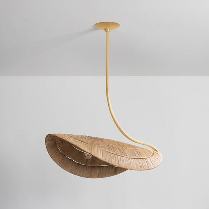 Corbett Medea Linear Chandelier Gold Leaf Detail 2