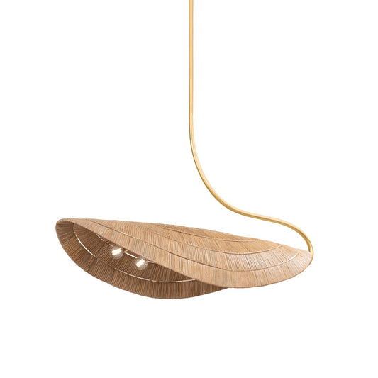 Corbett Medea Linear Chandelier Gold Leaf