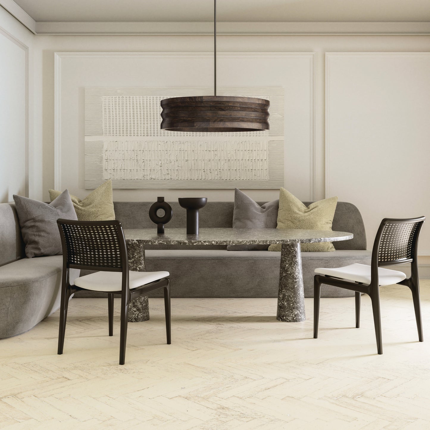 Capital Dunn Chandelier in Espresso Stain and Black