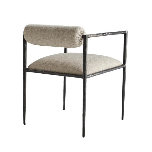 Arteriors Home Barbana Chair Pewter Texture detail