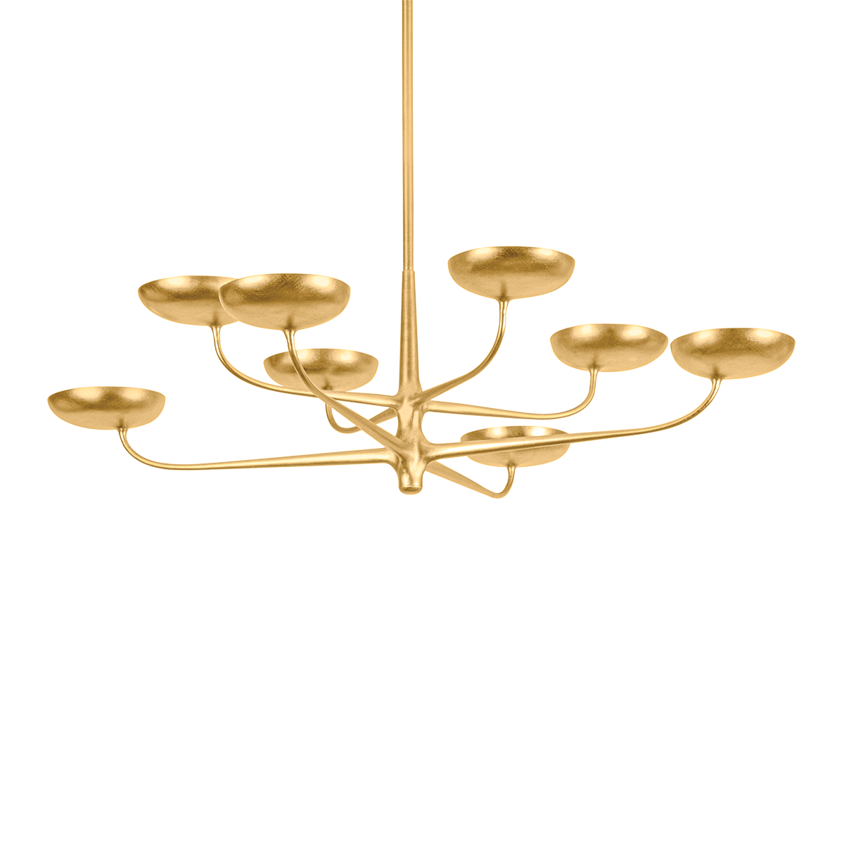 Hudson Valley Taormina 45" Chandelier Vintage Gold Leaf