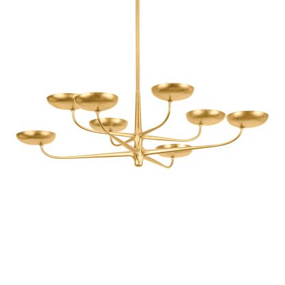 Hudson Valley Taormina 45" Chandelier Vintage Gold Leaf