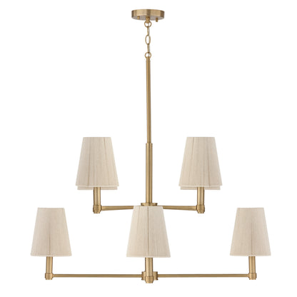 Capital Mira Two-Tier Chandelier in Matte Brass