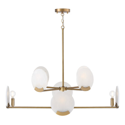Capital Oriya Two-Tier Chandelier in Aged Brass