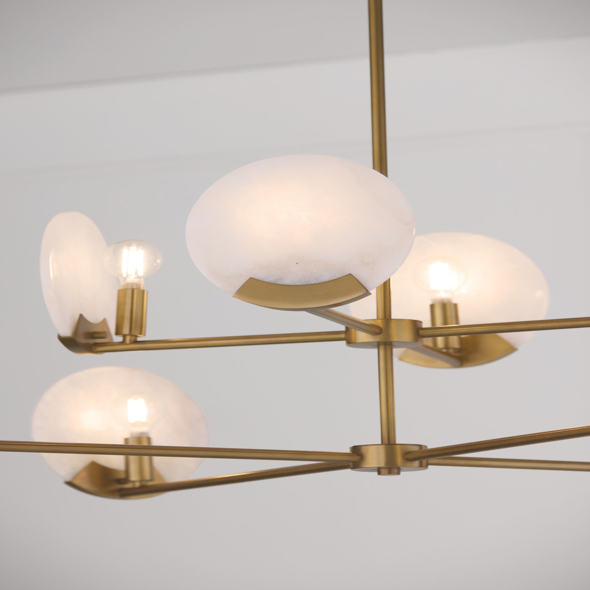 Capital Oriya Two-Tier Chandelier in Aged Brass