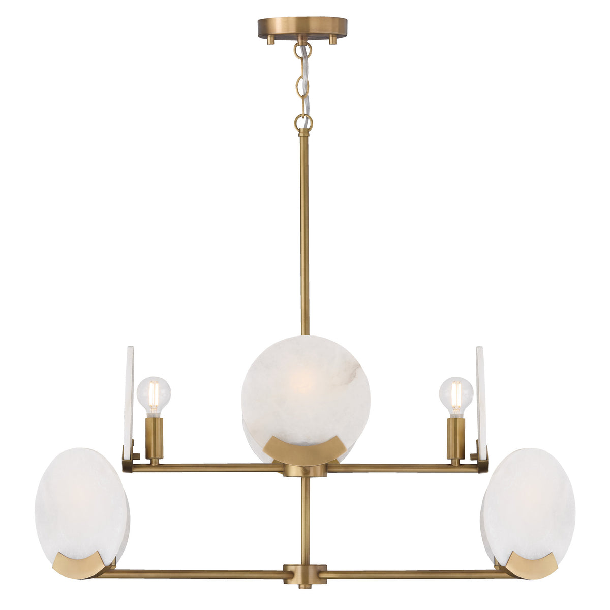 Capital Oriya Two-Tier Chandelier in Aged Brass