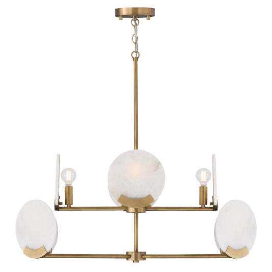Capital Oriya Two-Tier Chandelier in Aged Brass
