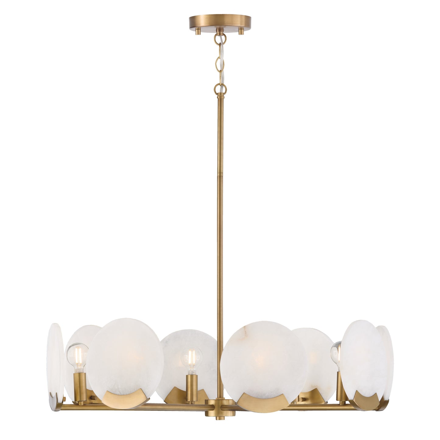 Capital Oriya Small Chandelier in Aged Brass