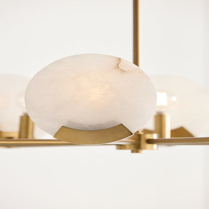 Capital Oriya Small Chandelier in Aged Brass