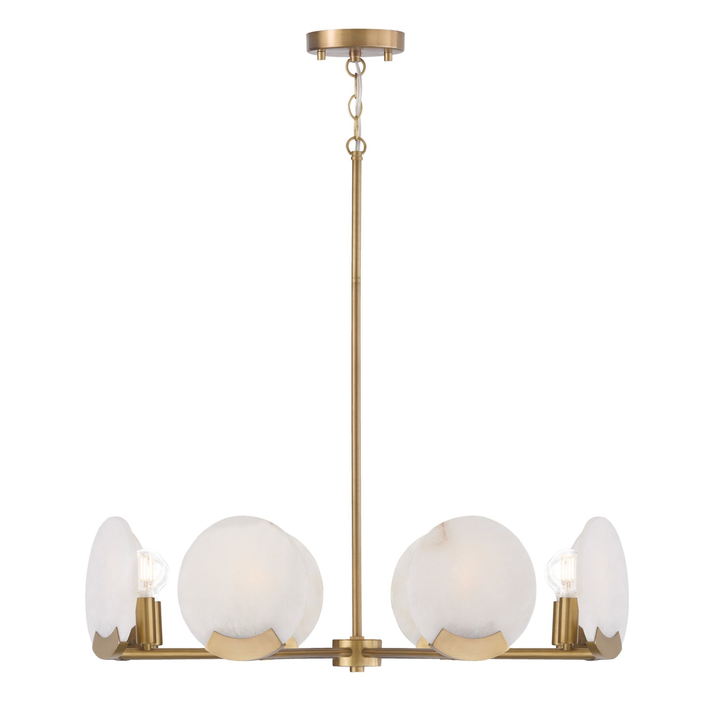 Capital Oriya Small Chandelier in Aged Brass