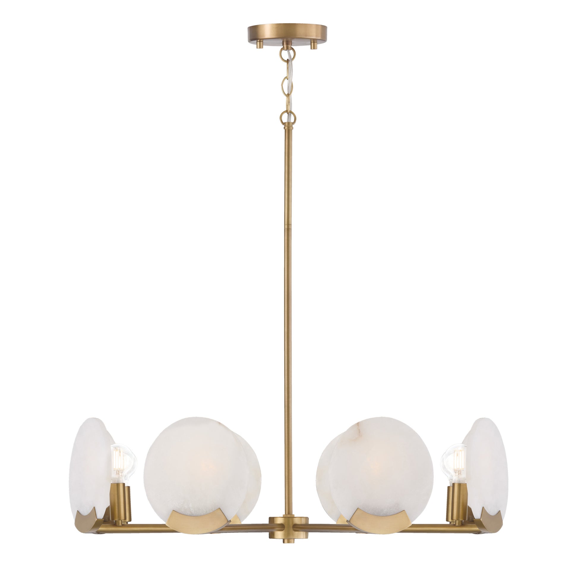 Capital Oriya Small Chandelier in Aged Brass
