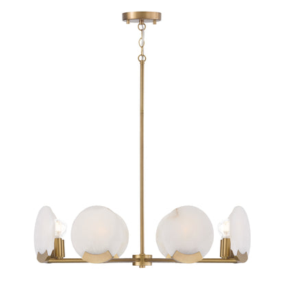 Capital Oriya Small Chandelier in Aged Brass