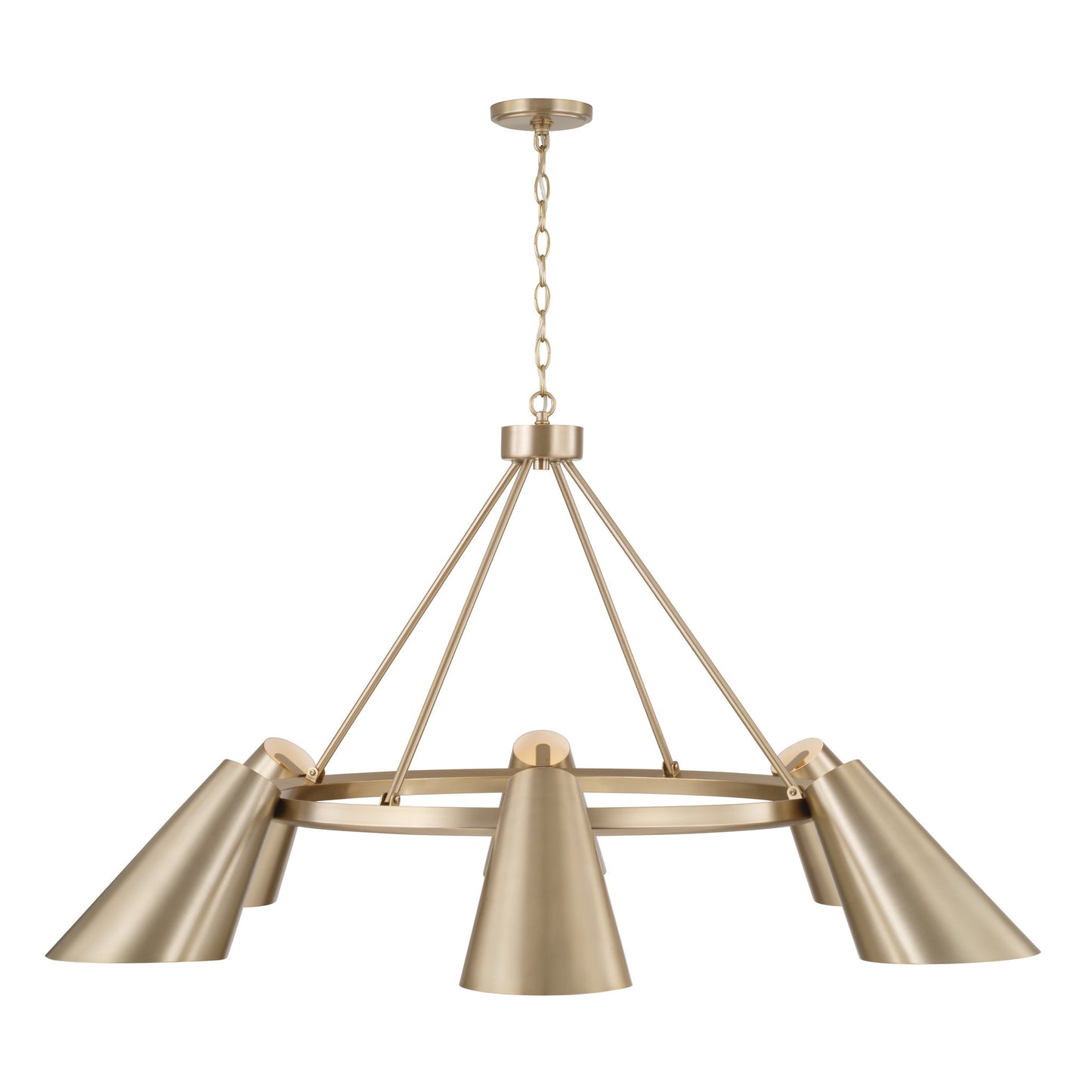 Capital Leo Chandelier in Matte Brass