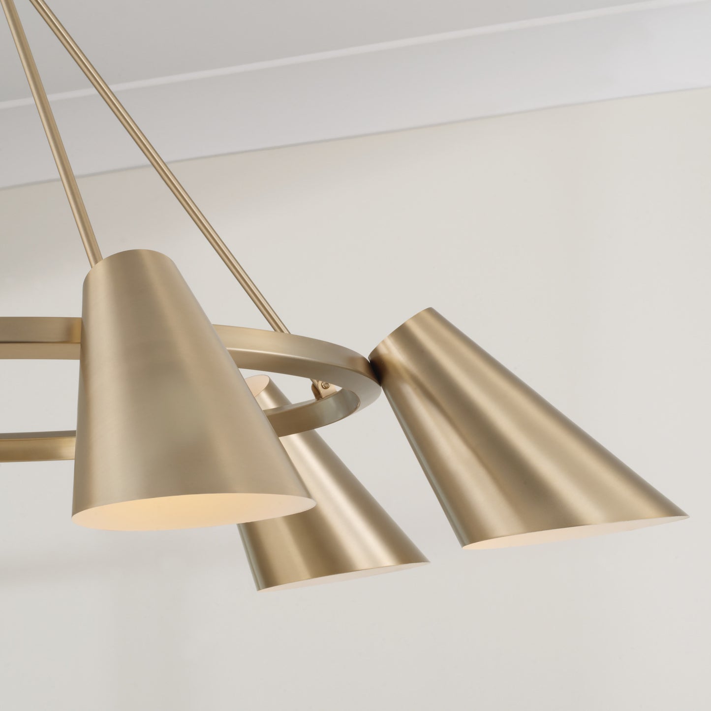 Capital Leo Chandelier in Matte Brass