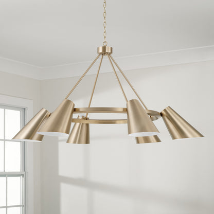 Capital Leo Chandelier in Matte Brass