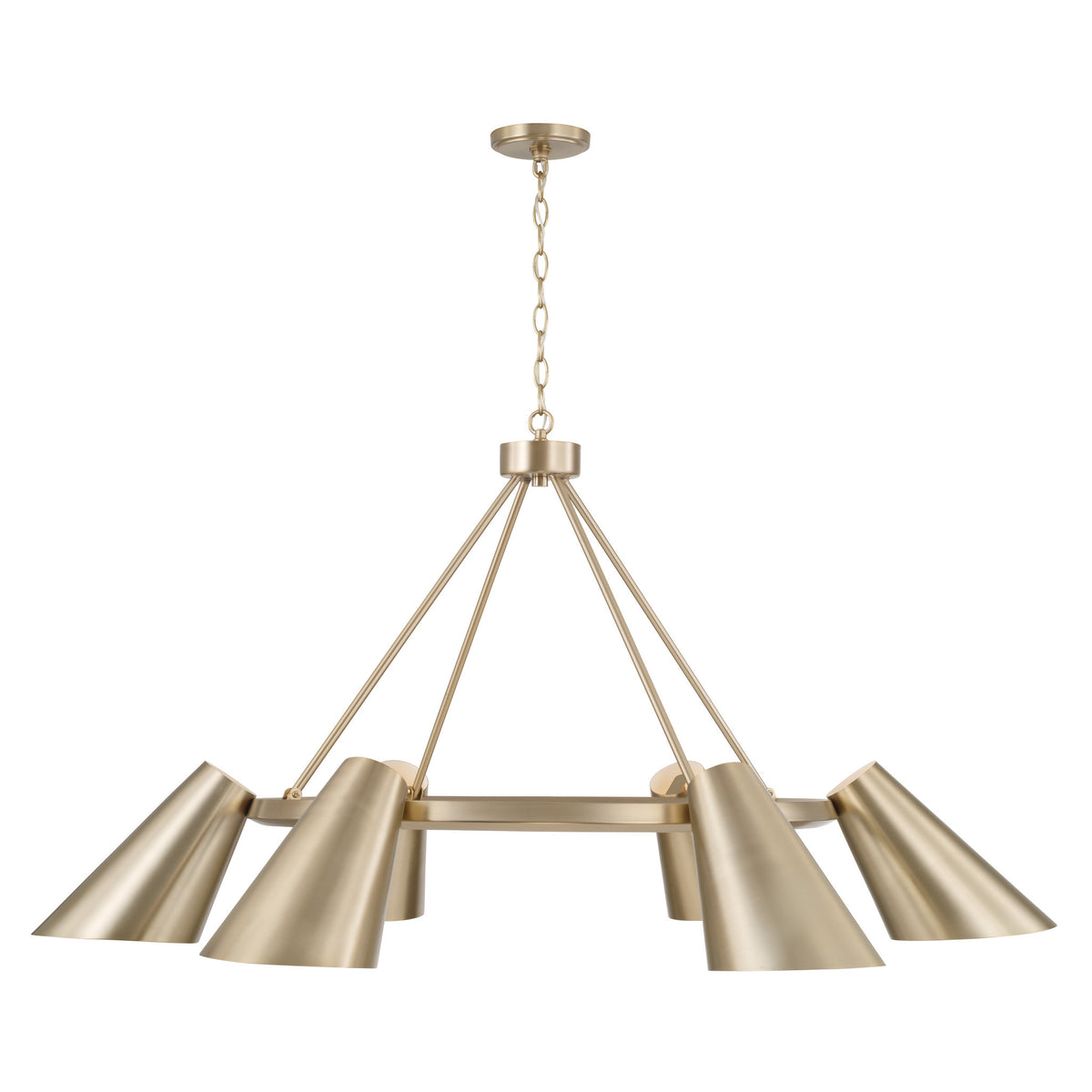 Capital Leo Chandelier in Matte Brass