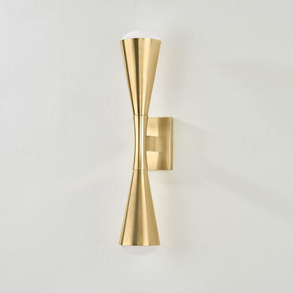 Corbett Barcelona Wall Sconce Vintage Brass Detail 2