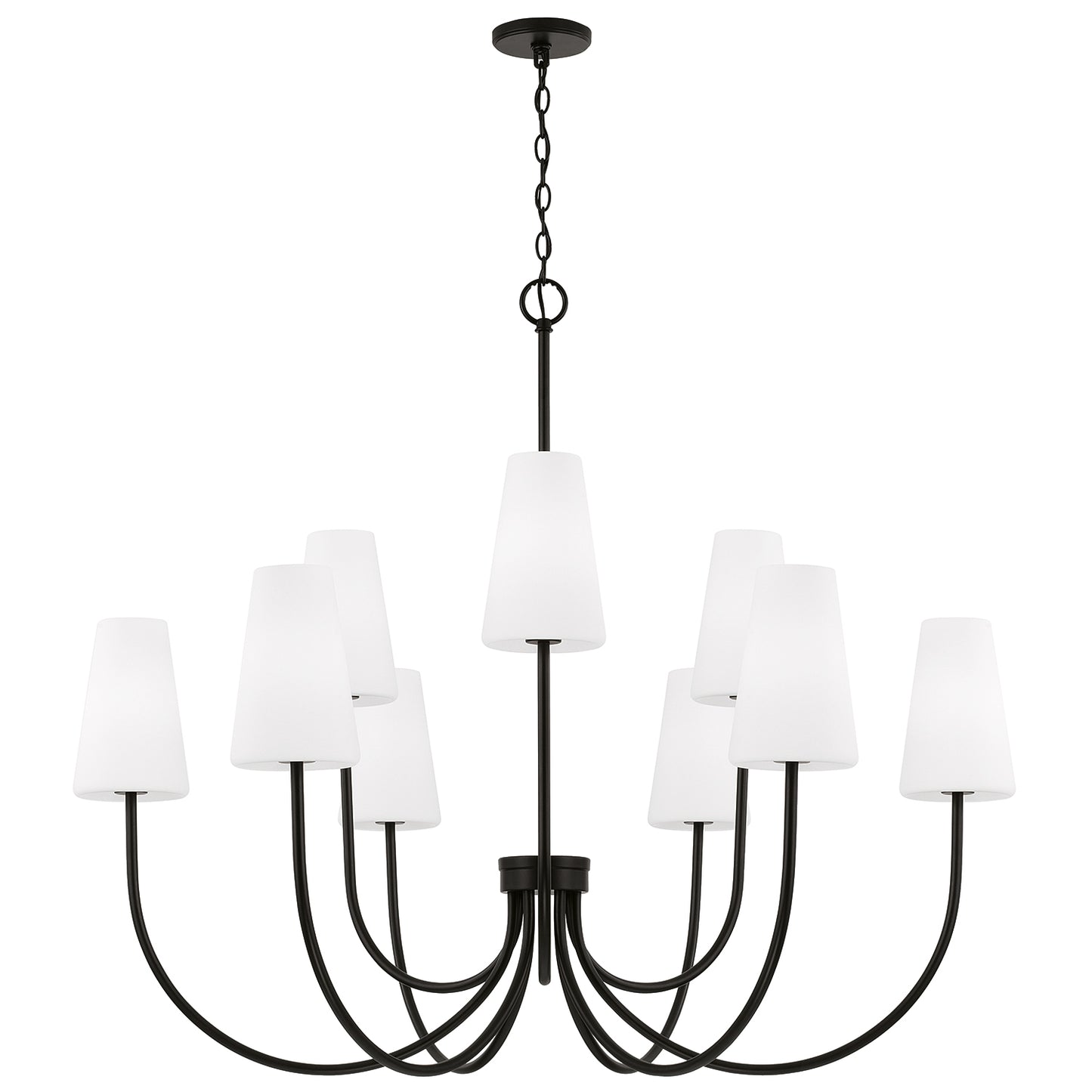 Capital Averitt Grand Two-Tier Chandelier - Matte Black