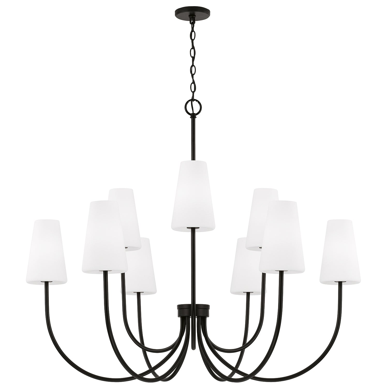 Capital Averitt Grand Two-Tier Chandelier - Matte Black