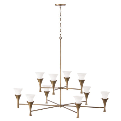 Capital Nola Two-Tier Chandelier in Mystic Luster