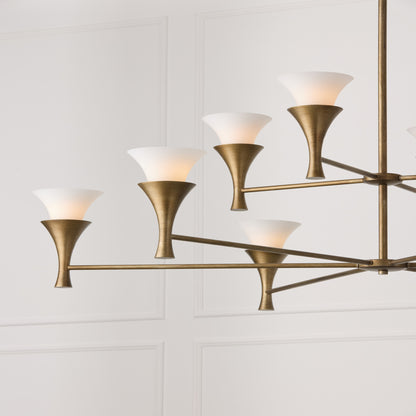 Capital Nola Two-Tier Chandelier in Mystic Luster